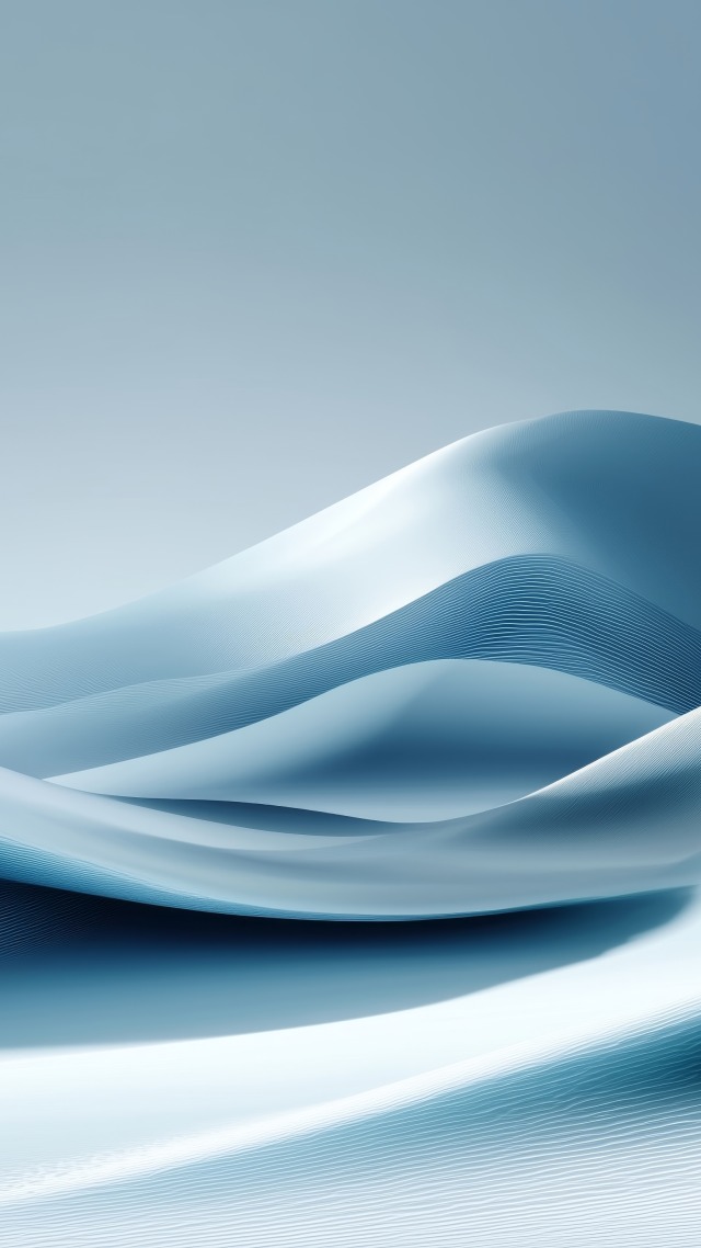 modern abstract wallpaper, minimalist ice, tranquil winter, background for mobile wallpaper (vertical)