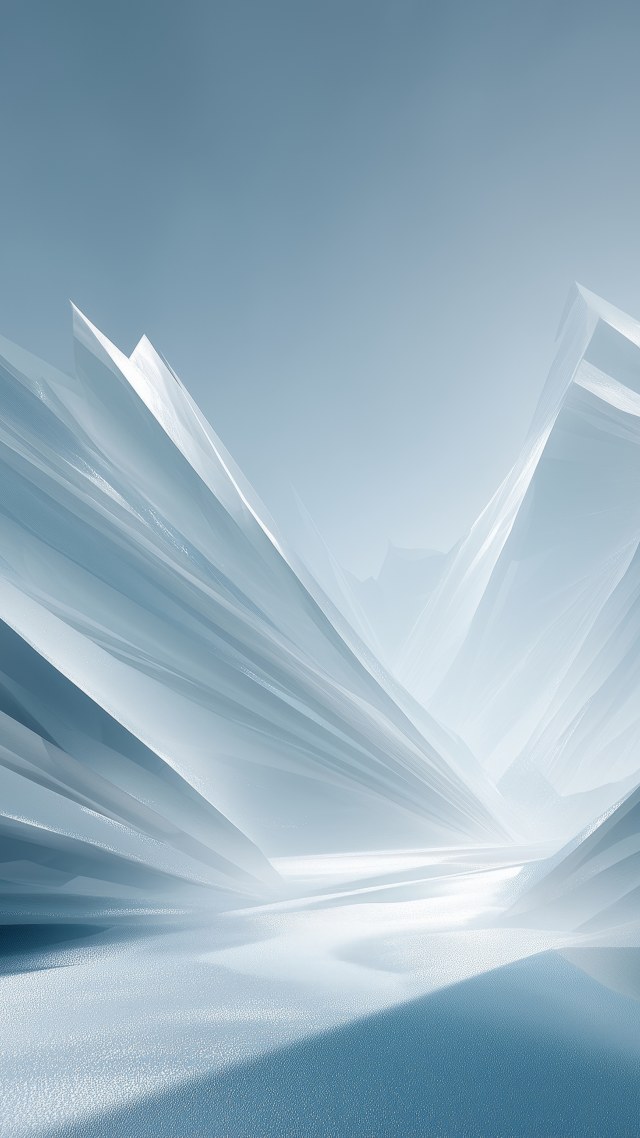 icy landscapes wallpaper, winter textures, contemporary winter art, background for mobile wallpaper (vertical)