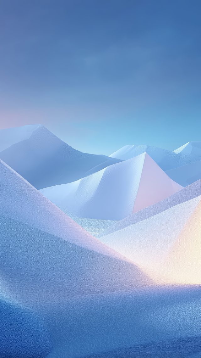 winter geometry wallpaper, icy textures, abstract winter designs, background for mobile wallpaper (vertical)