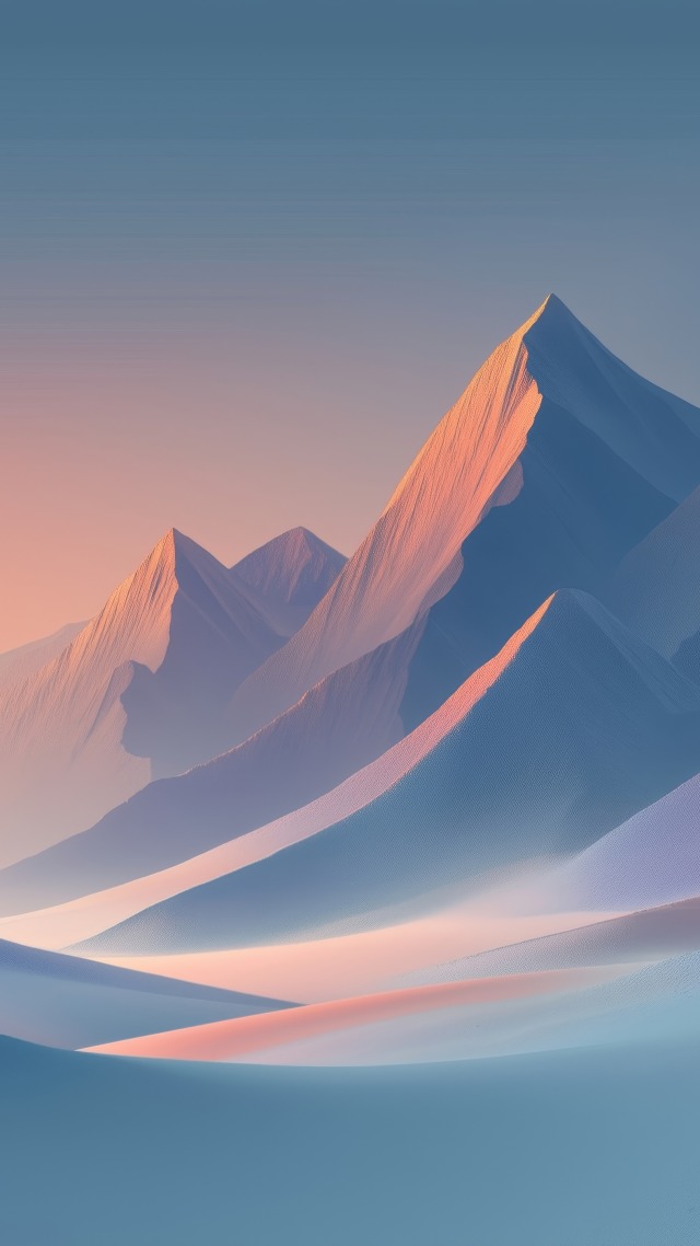 snowy mountains wallpaper, snow-capped mountains, mountainous terrain, background for mobile wallpaper (vertical)