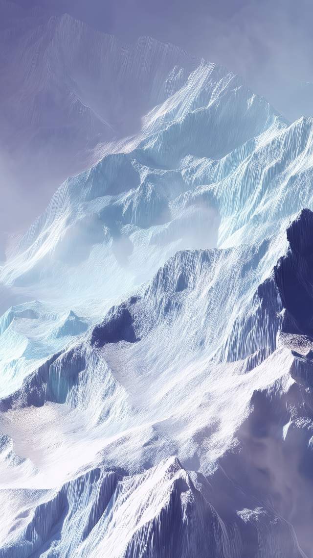 artistic winter wallpaper, serene winter, cold beauty, background for mobile wallpaper (vertical)