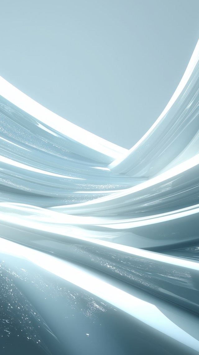 colorful wave shapes wallpaper, artistic waves, winter landscape design, background for mobile wallpaper (vertical)