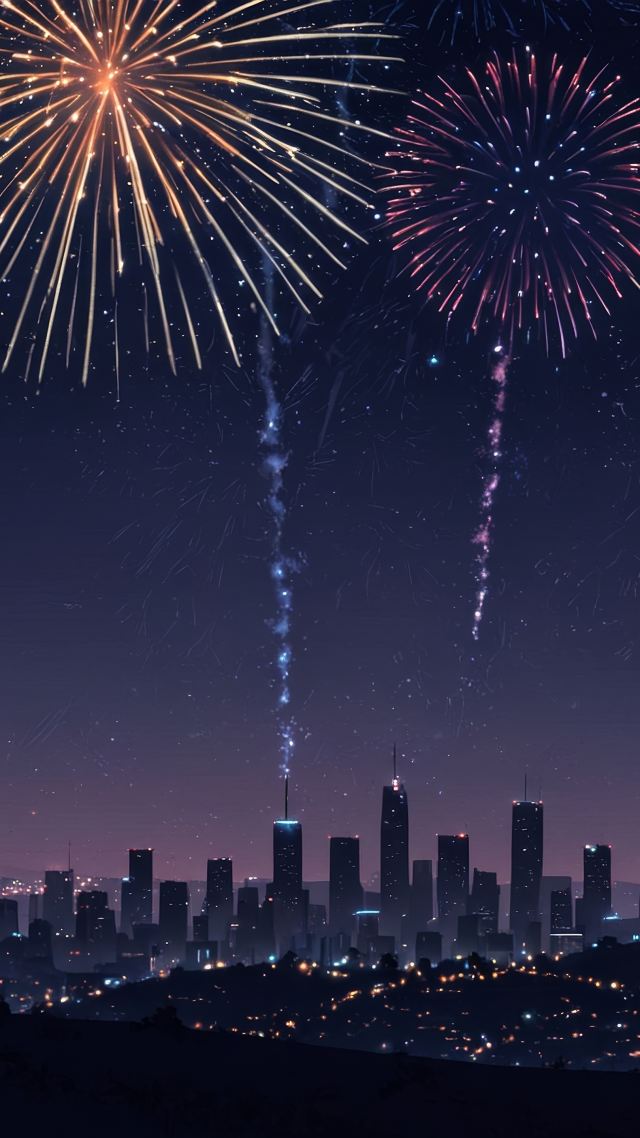 new years day wallpaper, midnight countdown, new year traditions, background for mobile wallpaper (vertical)