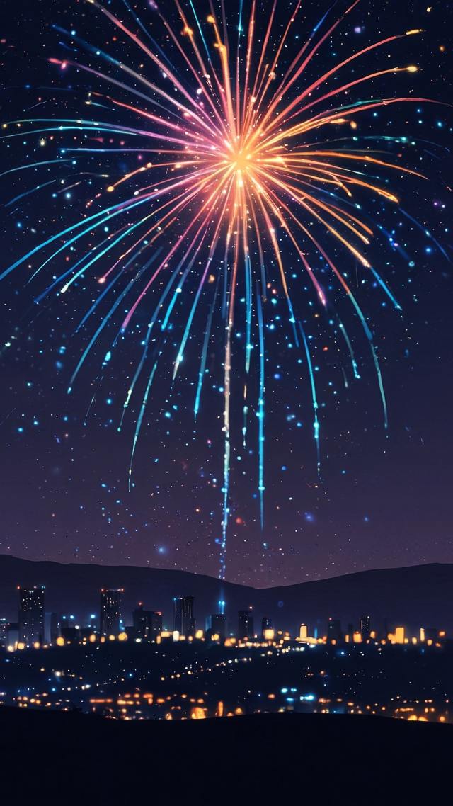 new years day wallpaper, midnight countdown, new year festivities, background for mobile wallpaper (vertical)