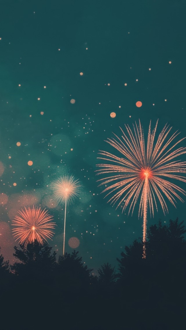 2026 wallpaper, new year fireworks, celebration photos, background for mobile wallpaper (vertical)