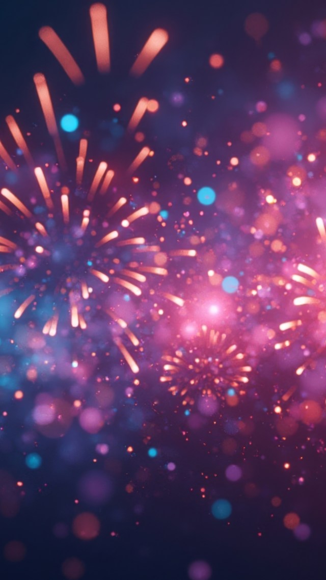 2026 wallpaper, countdown to midnight, holiday party, background for mobile wallpaper (vertical)