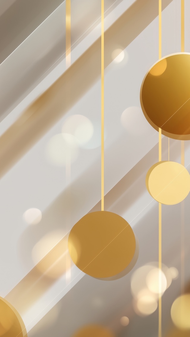 gold party decorations wallpaper, sequins, celebration decor, background for mobile wallpaper (vertical)