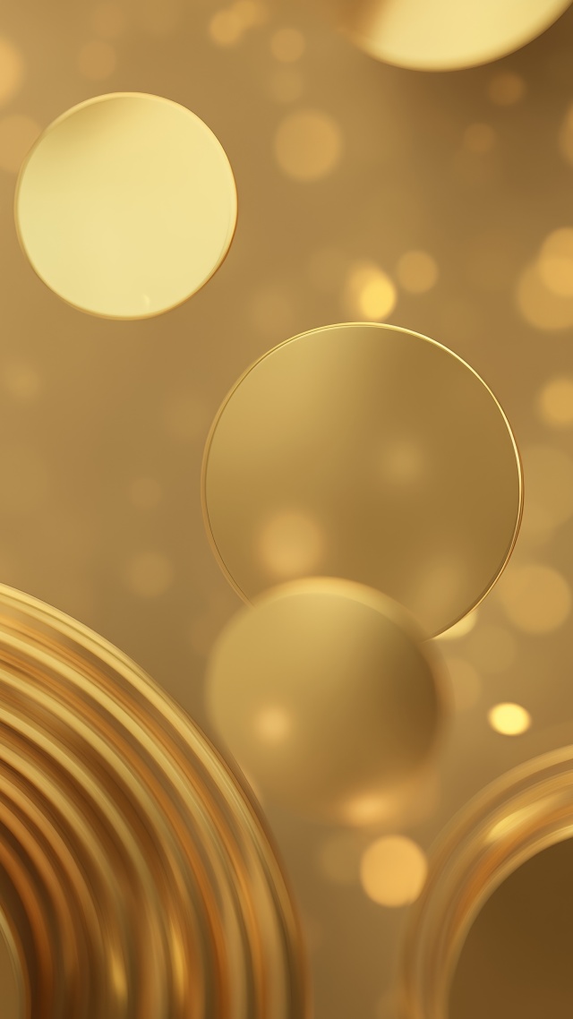 gold confetti wallpaper, sparkling champagne, elegant attire, background for mobile wallpaper (vertical)