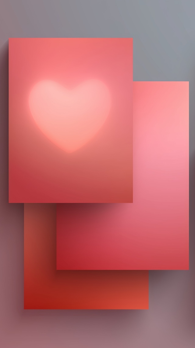pink heart wallpaper, love note, heartfelt message, background for mobile wallpaper (vertical)