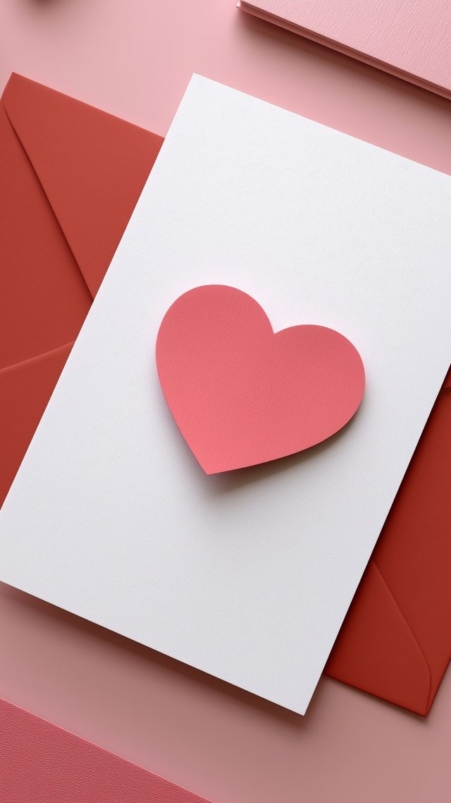 heartfelt message wallpaper, sweet surprise, diy valentine, background for mobile wallpaper (vertical)