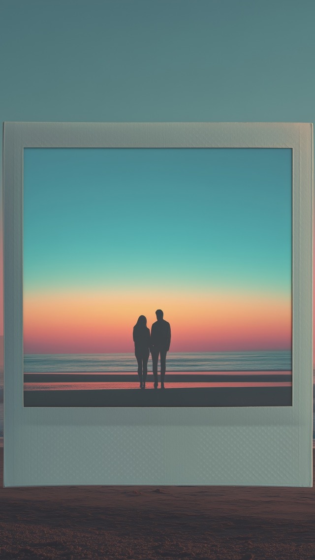 vintage vibe wallpaper, nostalgic images, dreamy, background for mobile wallpaper (vertical)