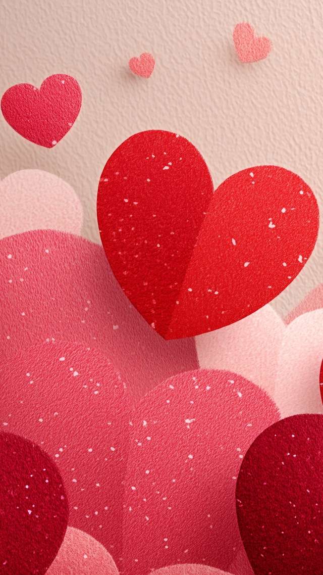 sweet gestures wallpaper, heartfelt gifts, love symbols, background for mobile wallpaper (vertical)