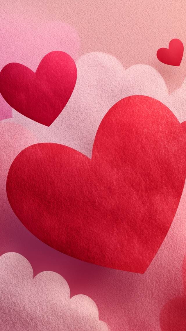 intimate moments wallpaper, heart art, romantic gifts, background for mobile wallpaper (vertical)