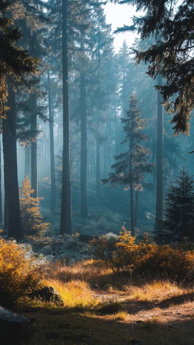 peaceful escape wallpaper, outdoor exploration, earth tones, background for mobile wallpaper (vertical)