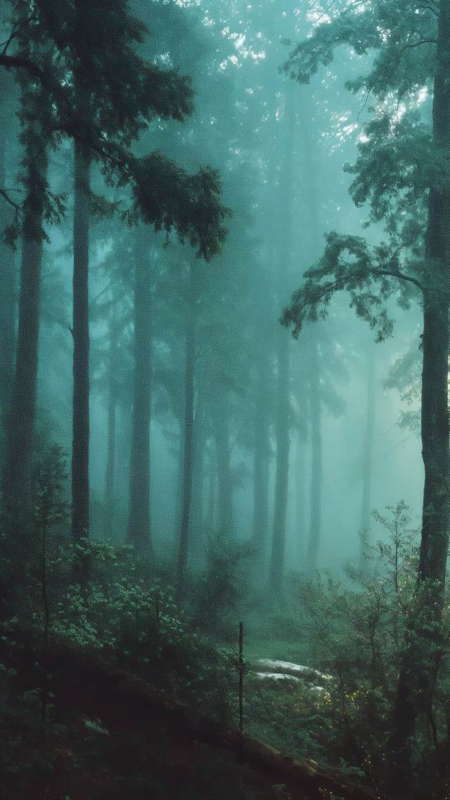 ethereal glow wallpaper, fantasy landscape, tranquil vibes, background for mobile wallpaper (vertical)