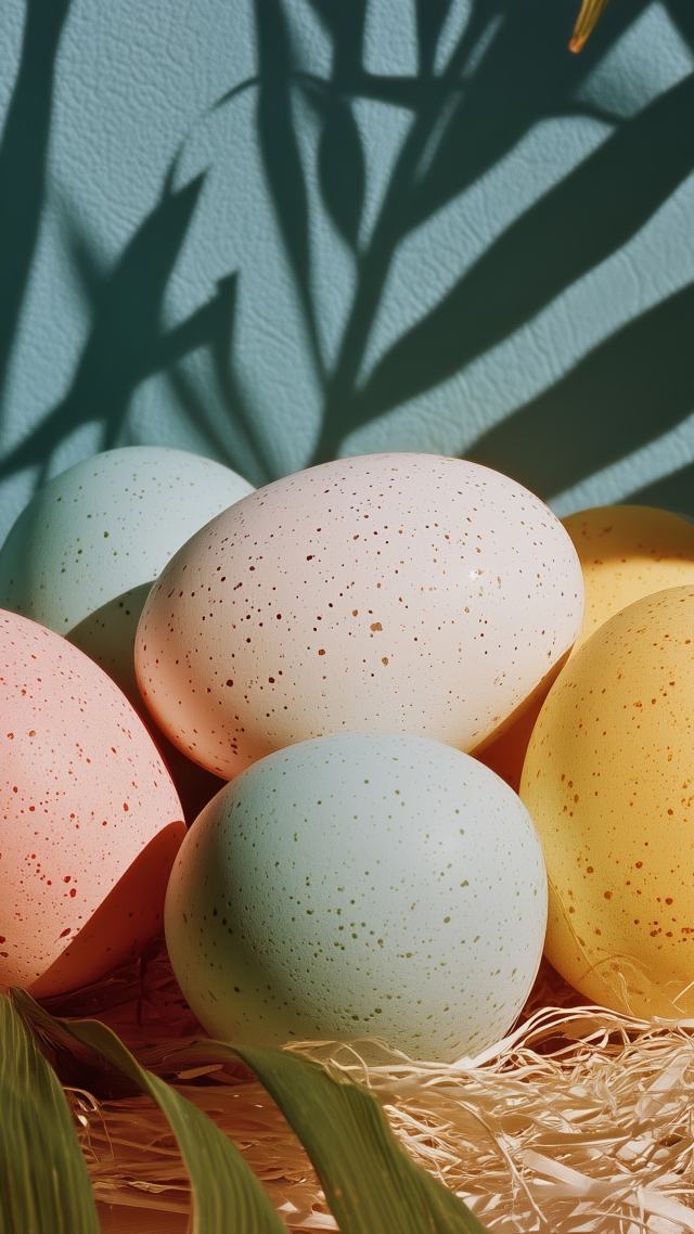 egg coloring wallpaper, backyard fun, holiday joy, background for mobile wallpaper (vertical)