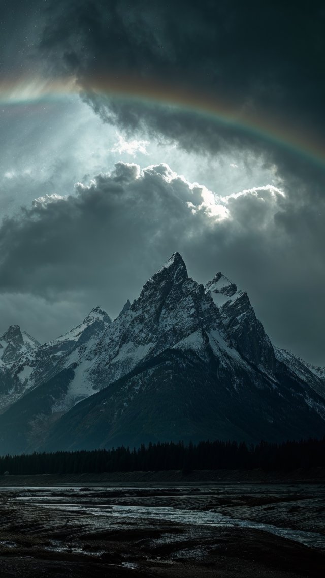 natural wonder wallpaper, rainbow mountains, mountain range, background for mobile wallpaper (vertical)