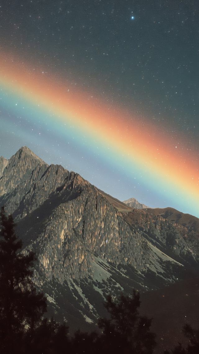 rainbow mountains wallpaper, prism, outdoor photography, background for mobile wallpaper (vertical)