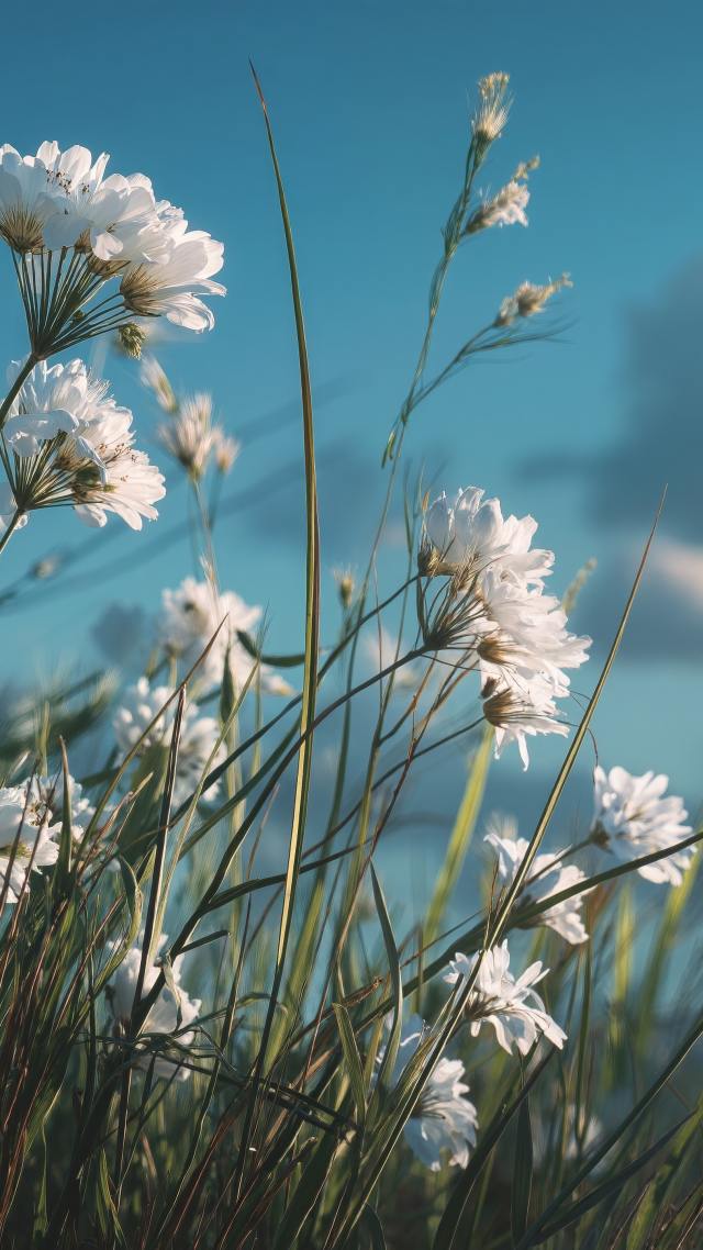 springtime vibes wallpaper, cherry blossom, garden colors, background for mobile wallpaper (vertical)