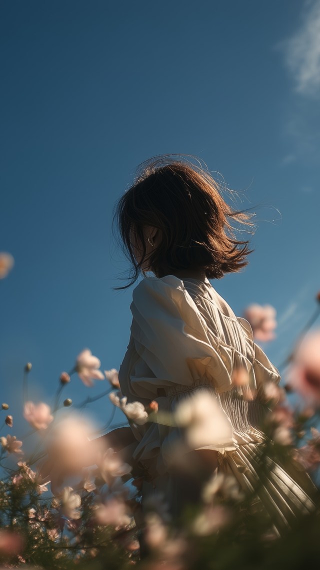warmth wallpaper, sunshine, floral landscape, background for mobile wallpaper (vertical)
