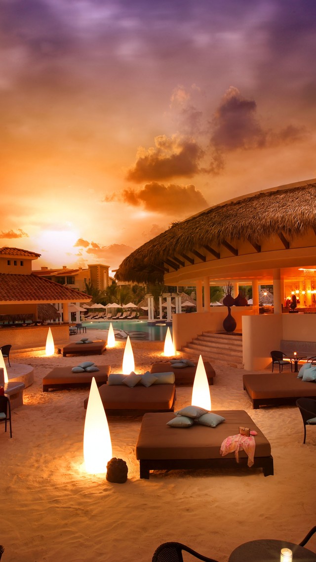 Paradisus Palma Real, Punta Kana, Best Hotels of 2017, Best beaches of 2017, tourism, travel, resort, vacation, sand, sunset (vertical)