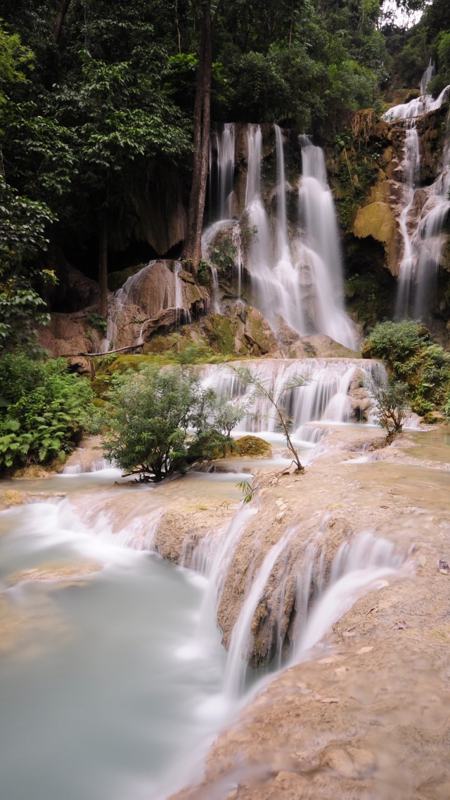 Dalat Waterfall, 4k, HD wallpaper, falls, Pongour, waterfall, Vietnam, mountain, river (vertical)