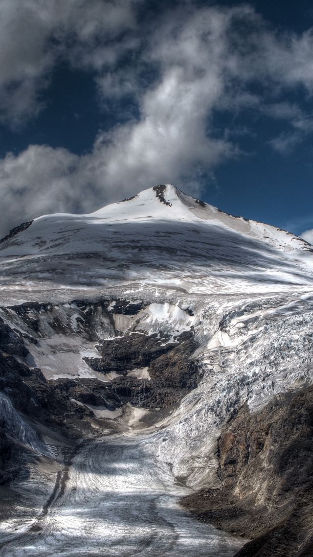 Alps, 4k, HD wallpaper, mountain, tourism, travel, snow, clouds (vertical)
