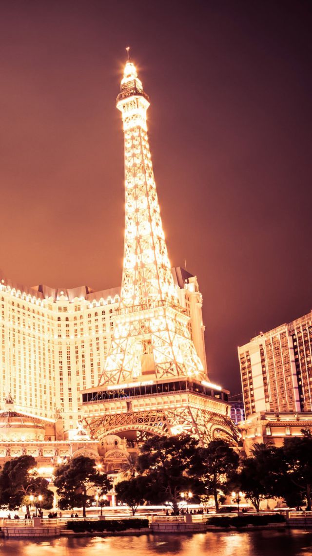 Las Vegas, USA, night, travel, tourism (vertical)