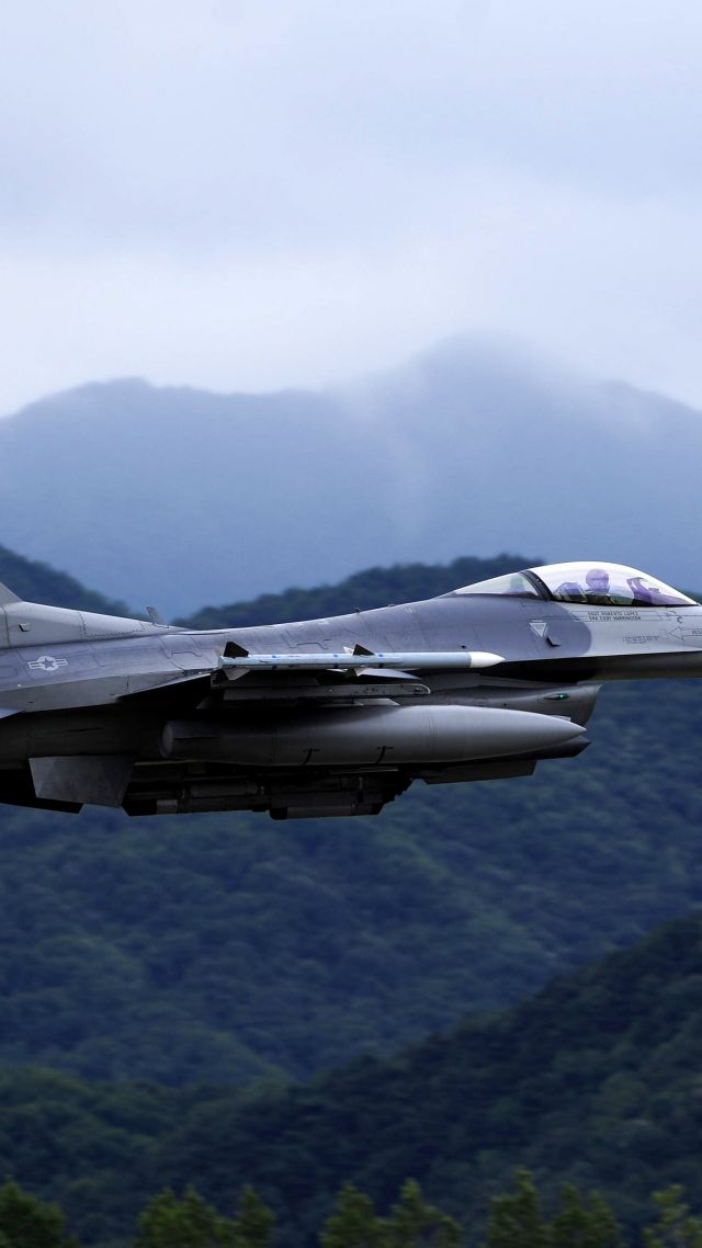 F-16, Fighting Falcon, US Army, U.S. Air Force, General Dynamics (vertical)