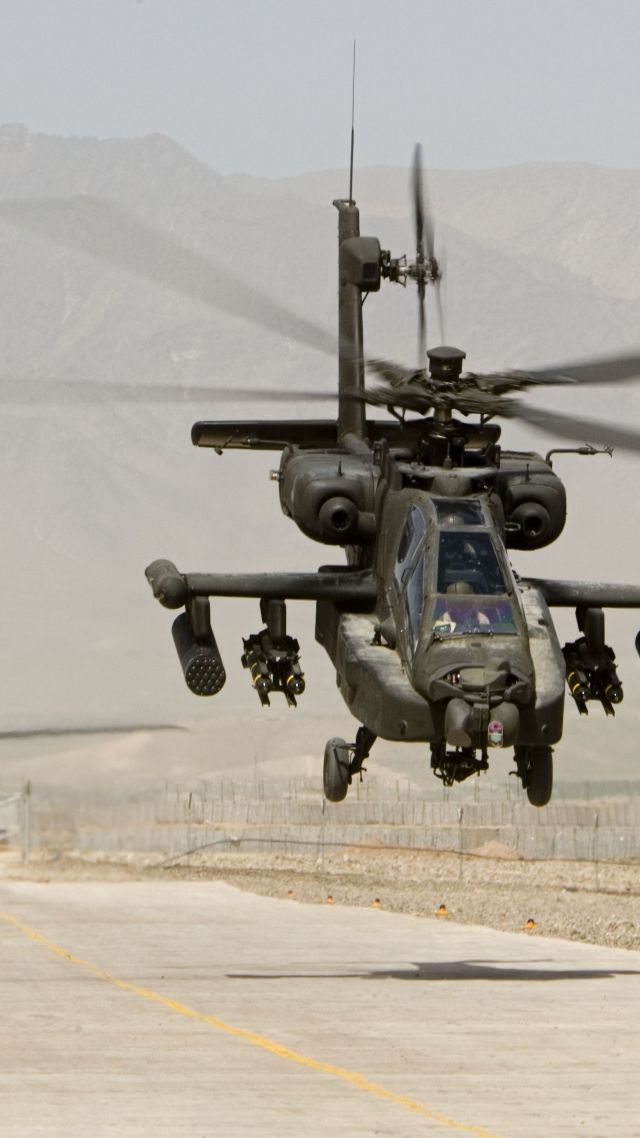 AH-64, Apache, attack helicopter, US Army, U.S. Air Force (vertical)