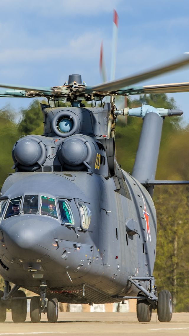 Mi-26, military transport helicopter (vertical)