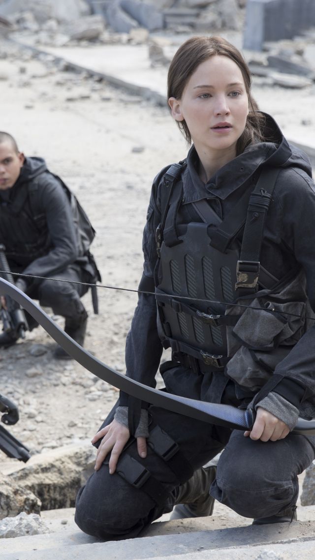 The Hunger Games, Mockingjay - Part 2, katniss, movie, Jennifer Lawrence (vertical)