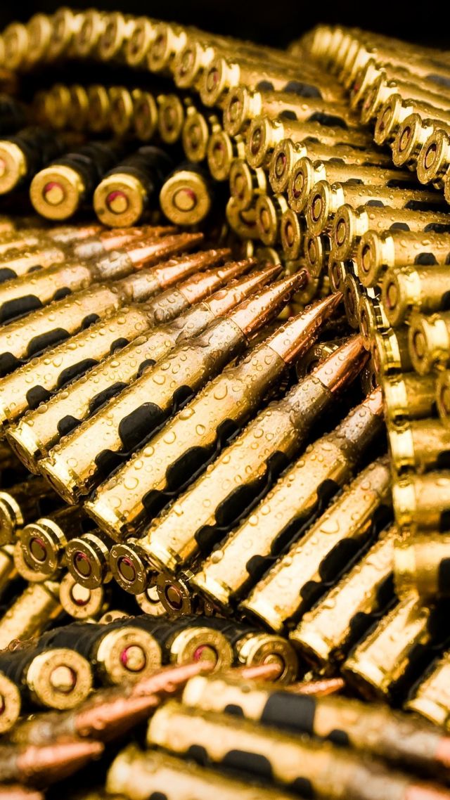Wallpaper Gold bullets, Military #8143