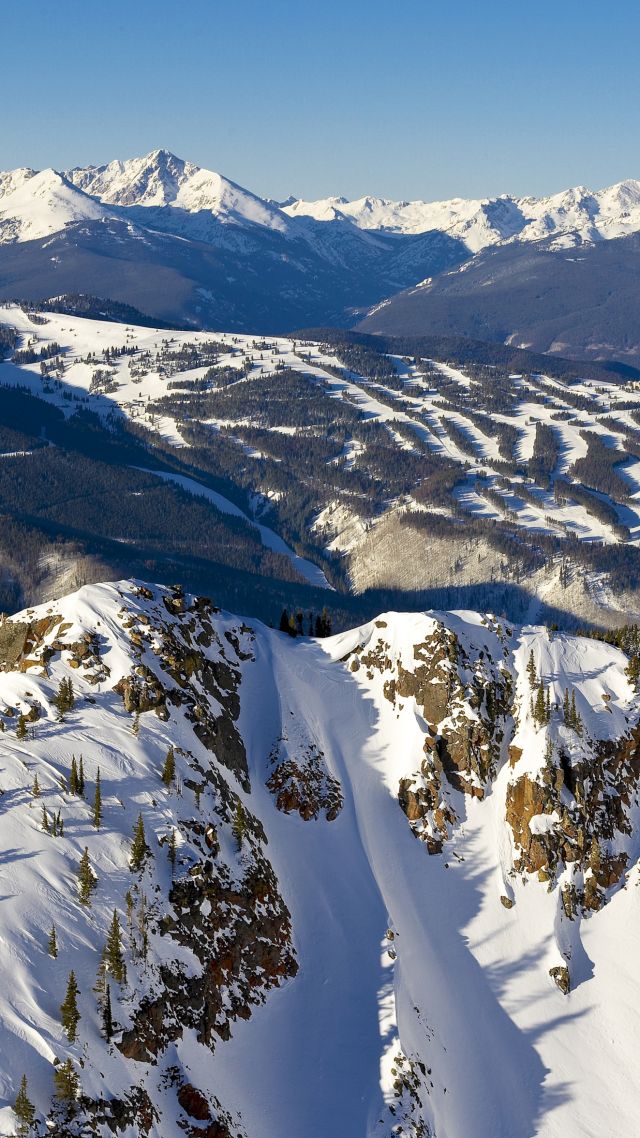 Vail, 5k, 4k wallpaper, Colorado, USA, travel, tourism, mountains, snow (vertical)