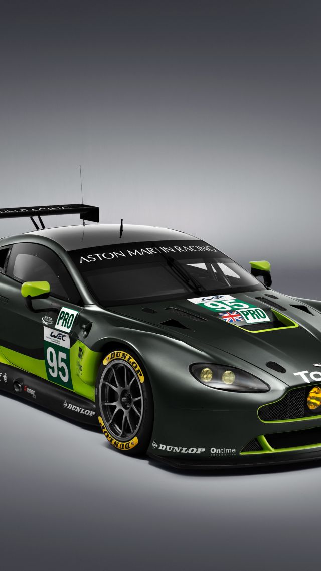 Aston Martin V8 Vantage GTE, racing cars (vertical)