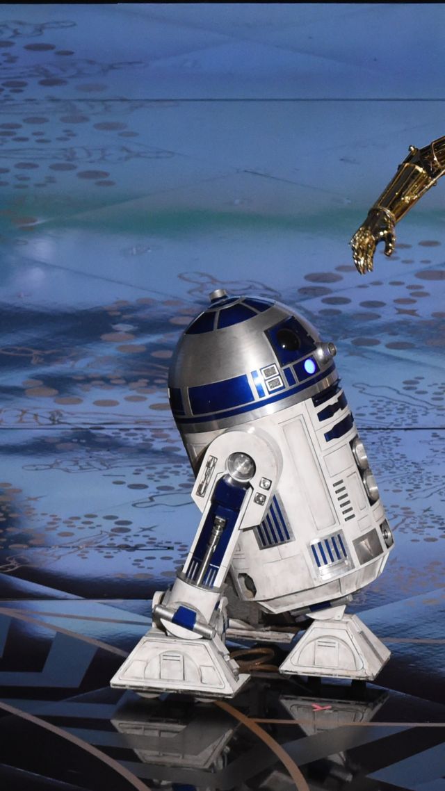 C-3PO, R2-D2, BB-8, Oscar 2016, Star Wars, Oscar (vertical)