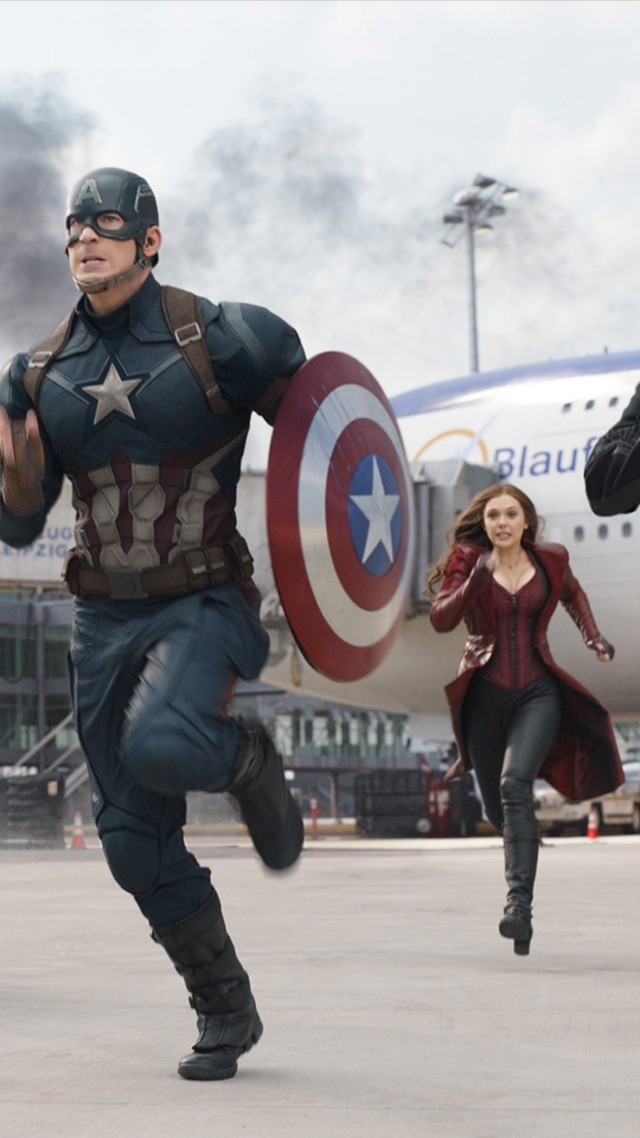 Captain America 3: civil war, Chris Evans, Anthony Mackie, Jeremy Renner, Marvel, best movies of 2016 (vertical)