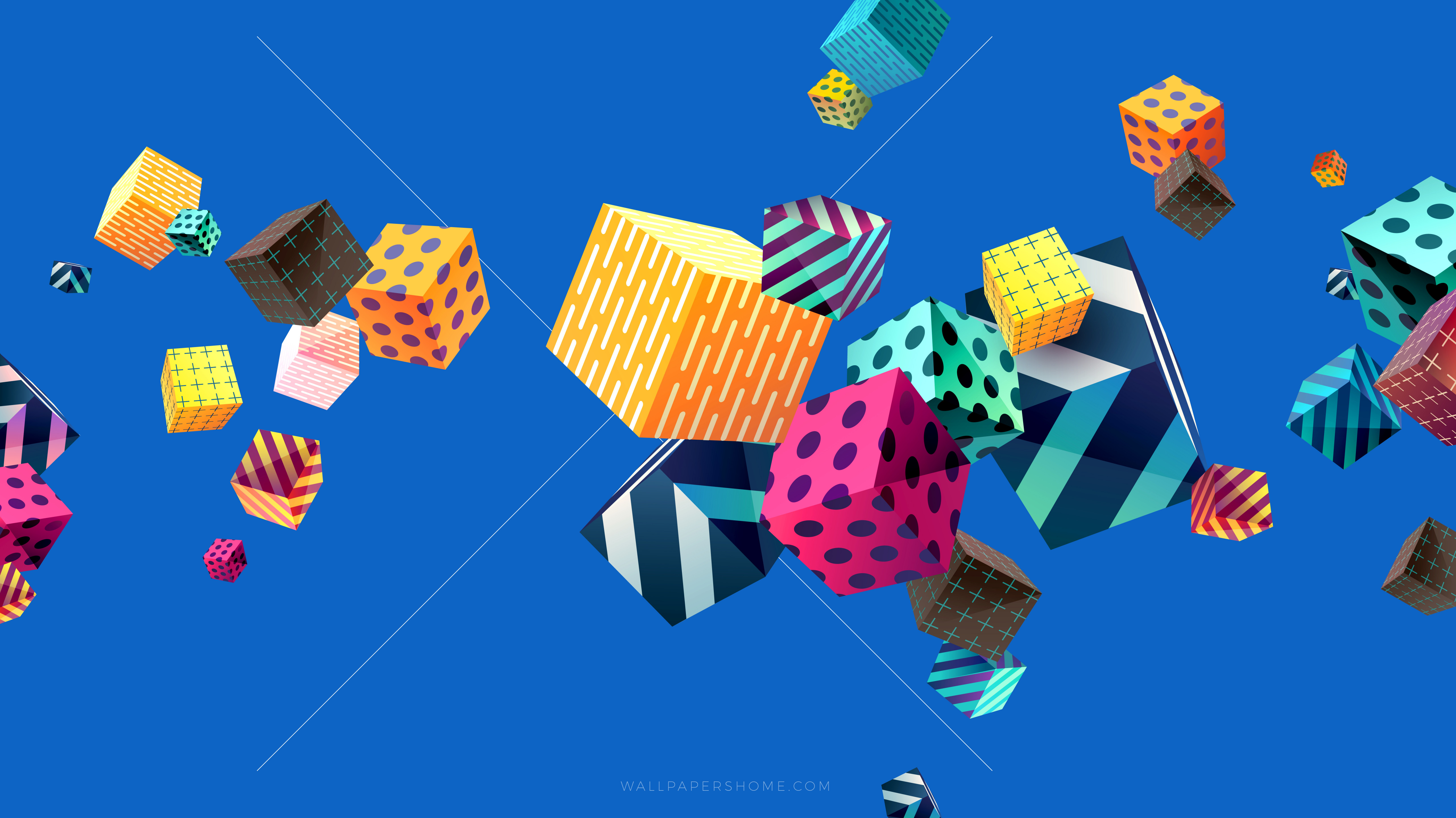 Wallpaper abstract, cubes, colorful, modern, 4k, 5k, 8k ...