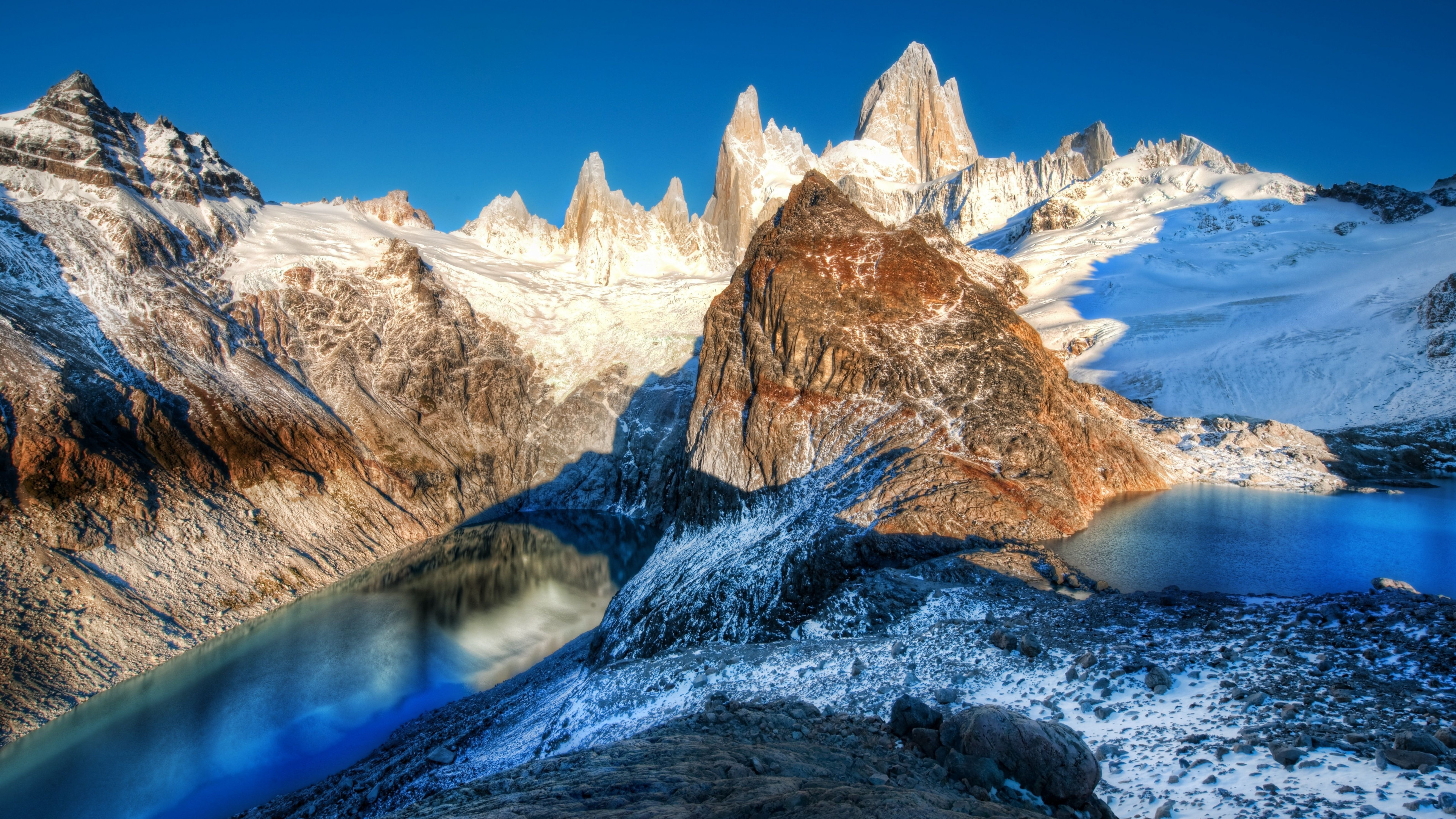 Wallpaper Andes, 4k, 5k wallpaper, Argentina, mountain, lake, travel