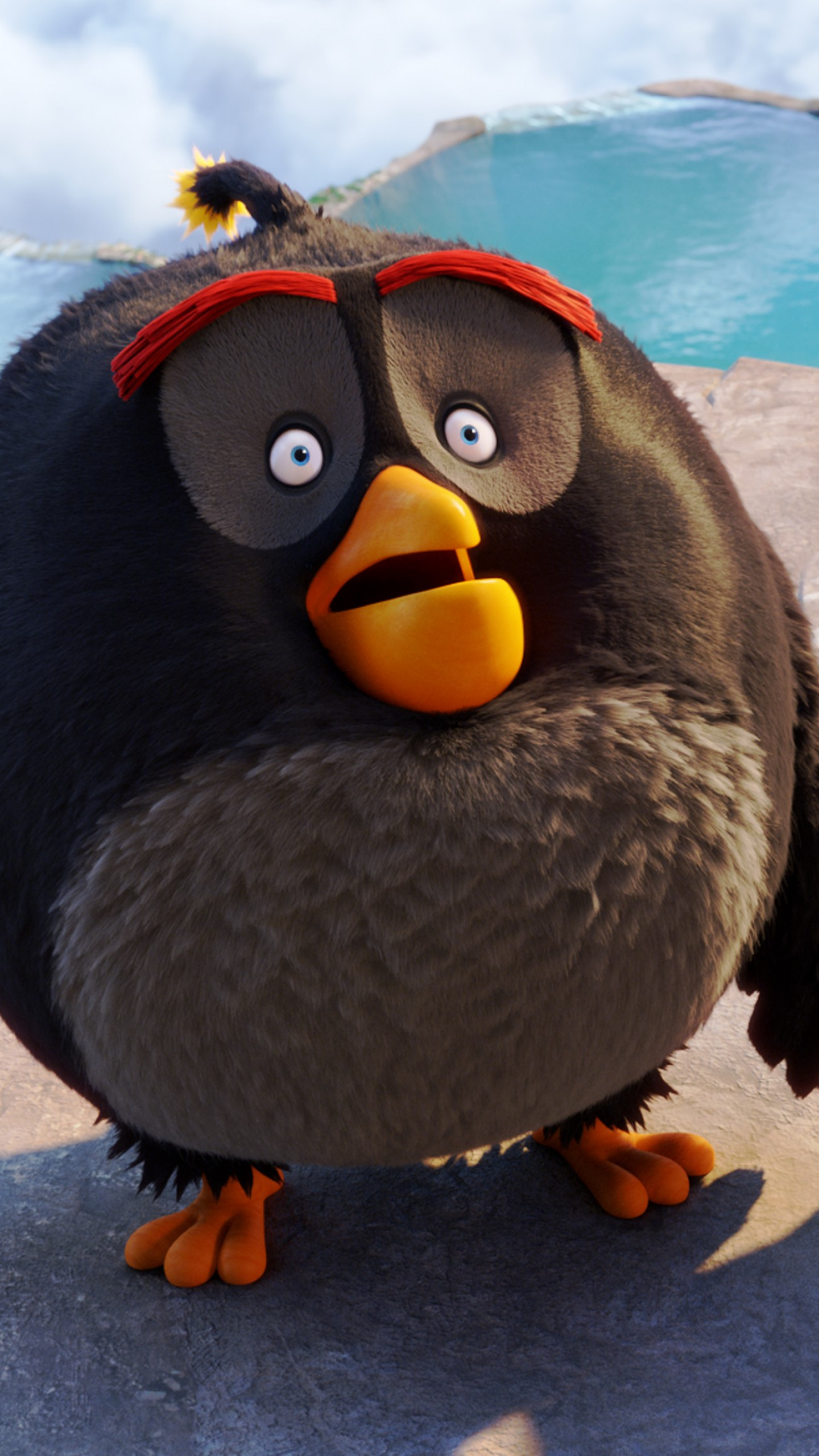 Wallpaper Angry Birds Movie, chuck, red, bomb, Best Animation Movies of