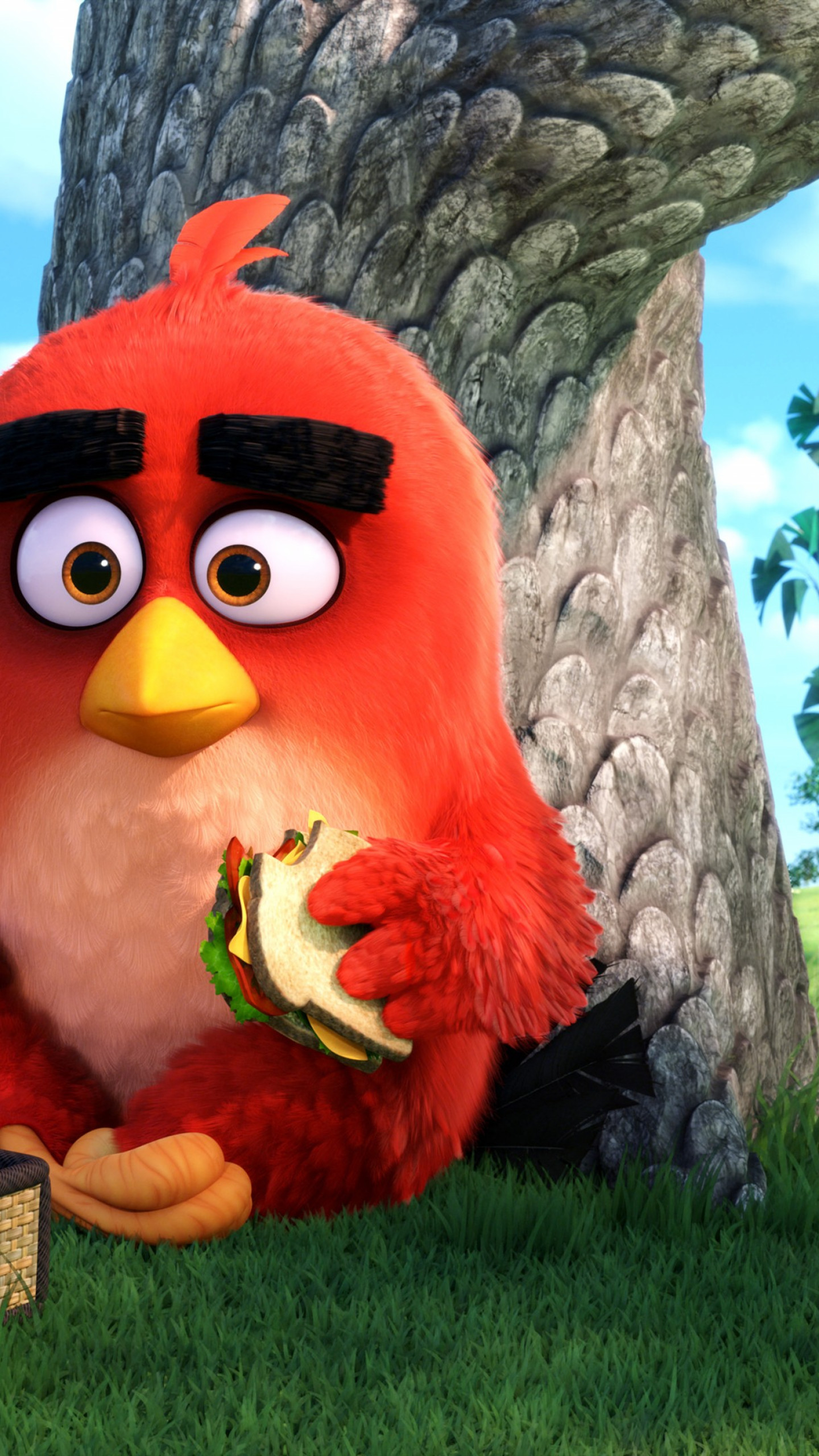 Wallpaper Angry Birds Movie, red, Best Animation Movies of 2016, Movies
