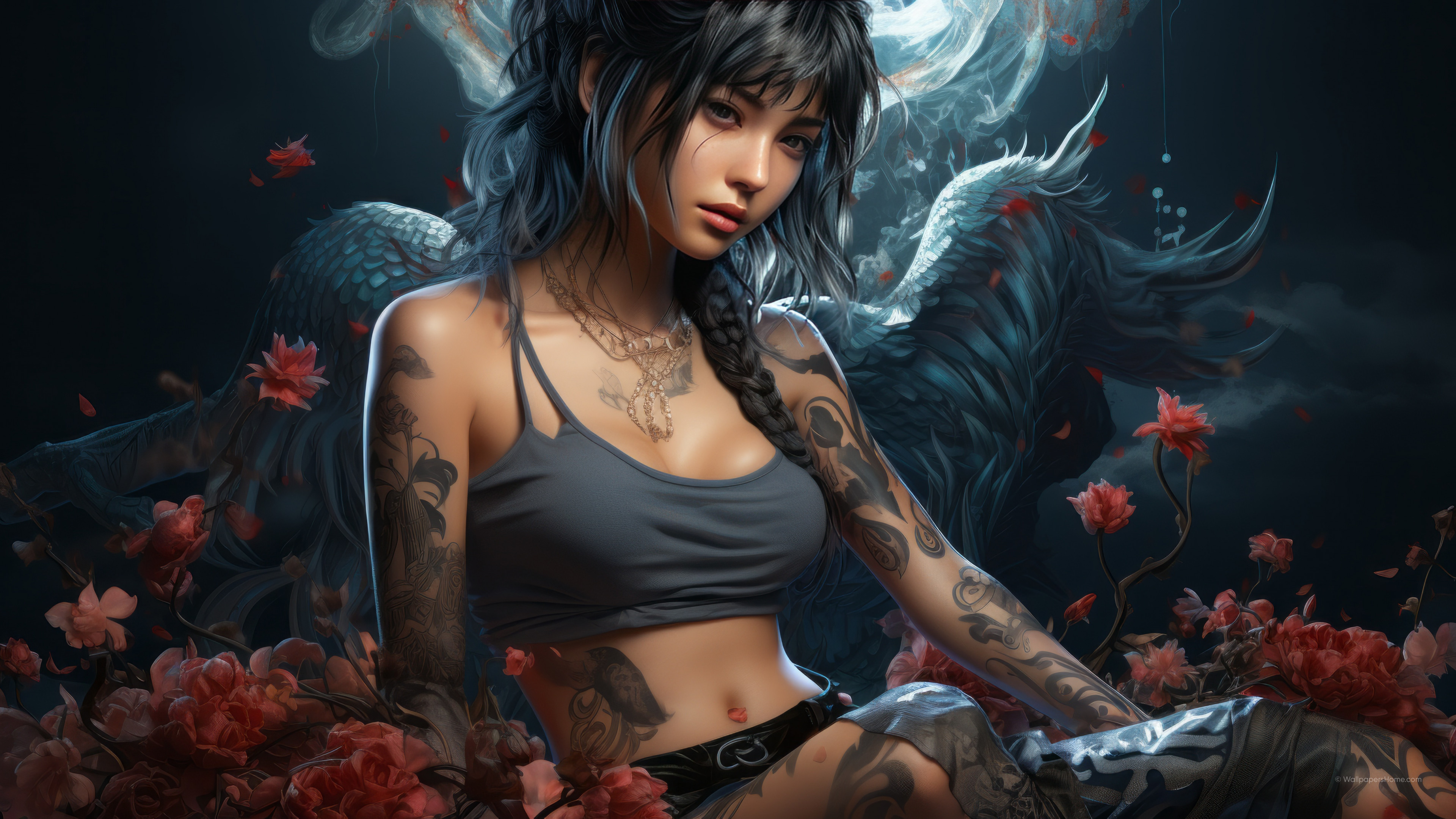 Girl Tattoo Background HD Wallpapers 61447 - Baltana