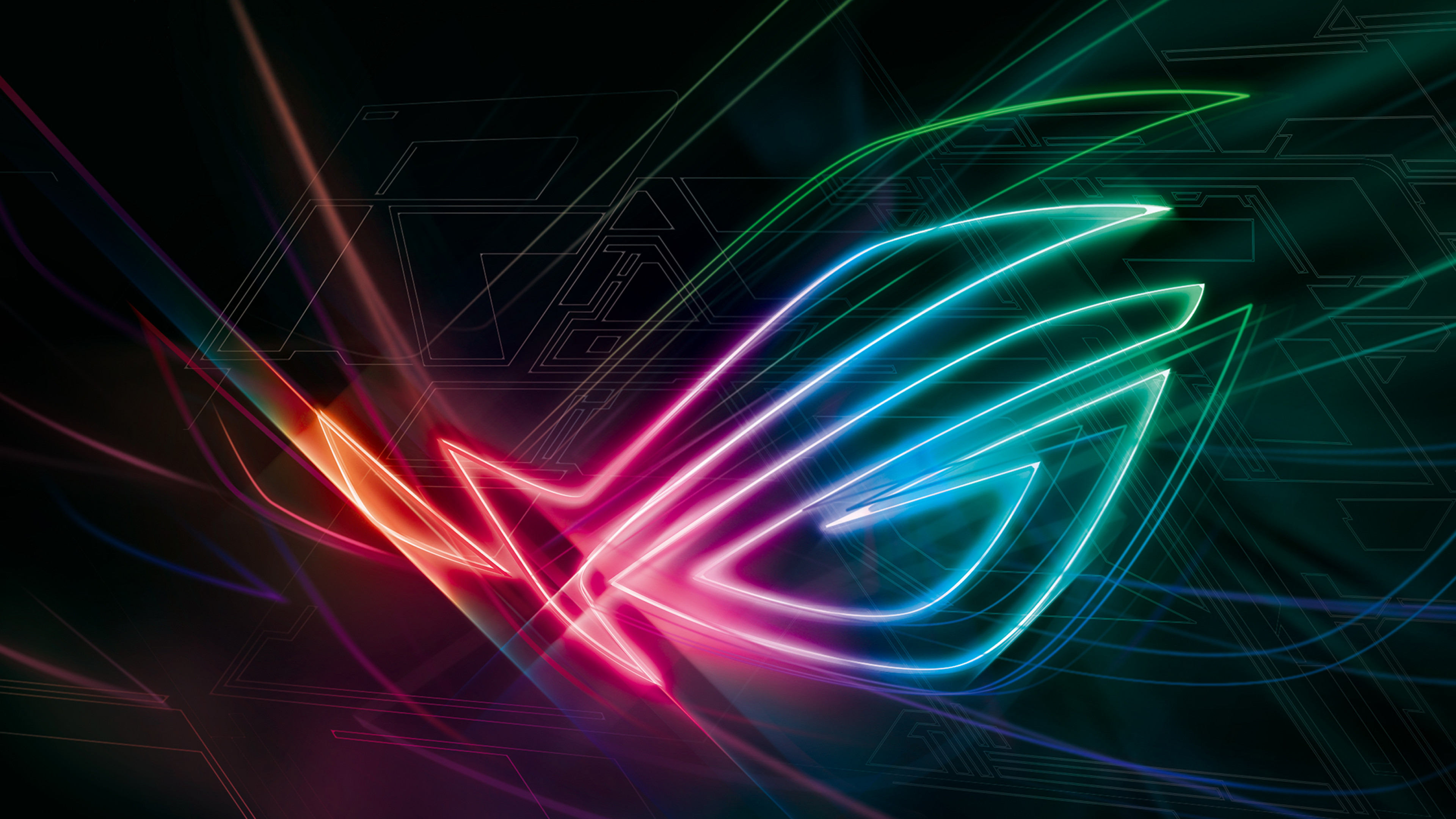 Wallpaper Asus ROG Phone 2, colorful, Android 9 Pie, 4K, OS #21977