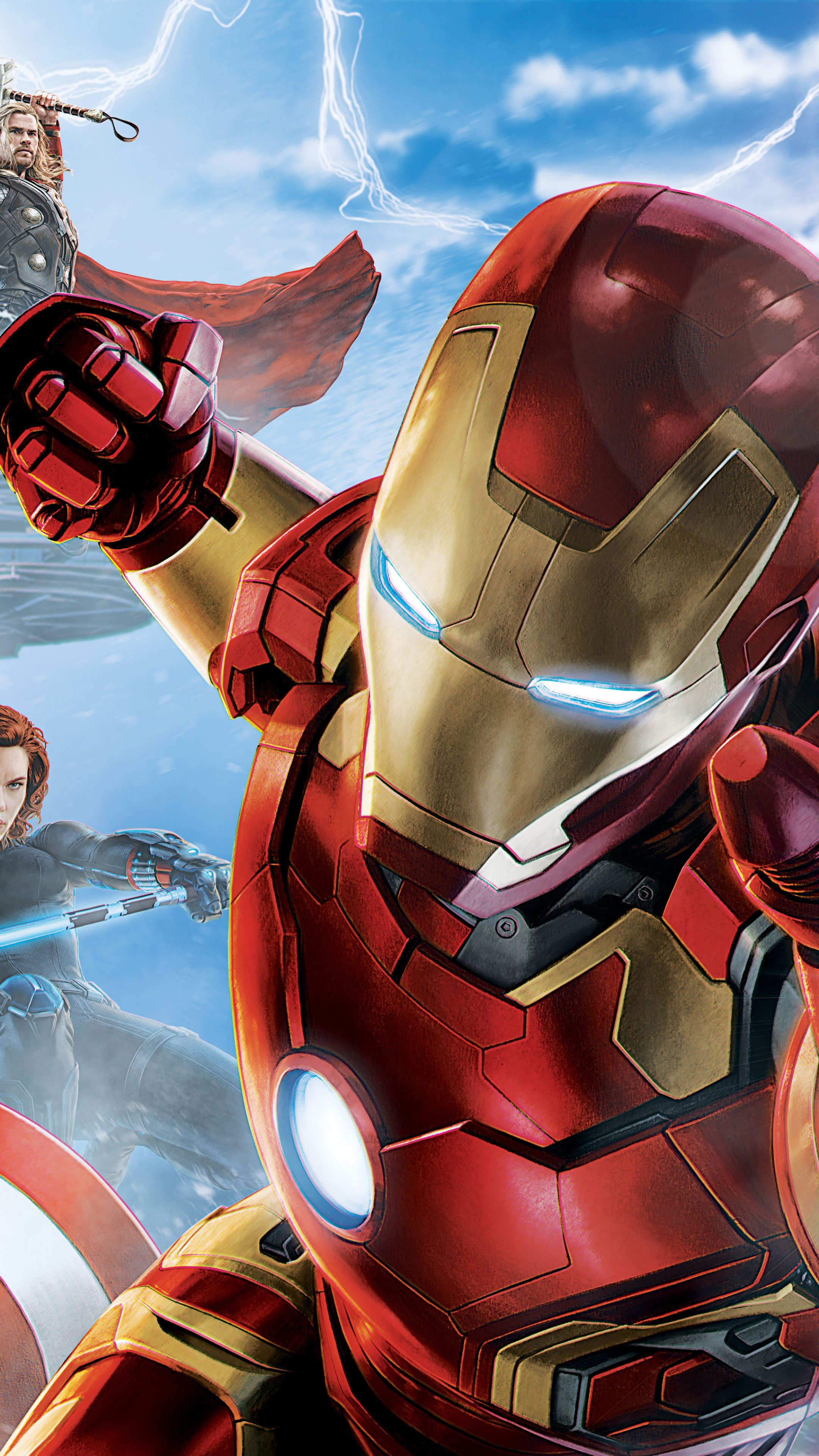 Wallpaper Avengers: Age of Ultron, Iron Man, Captain America, Hulk, Black  Widow, Hawkeye, Thor, Vision, 6k, Movies #15074