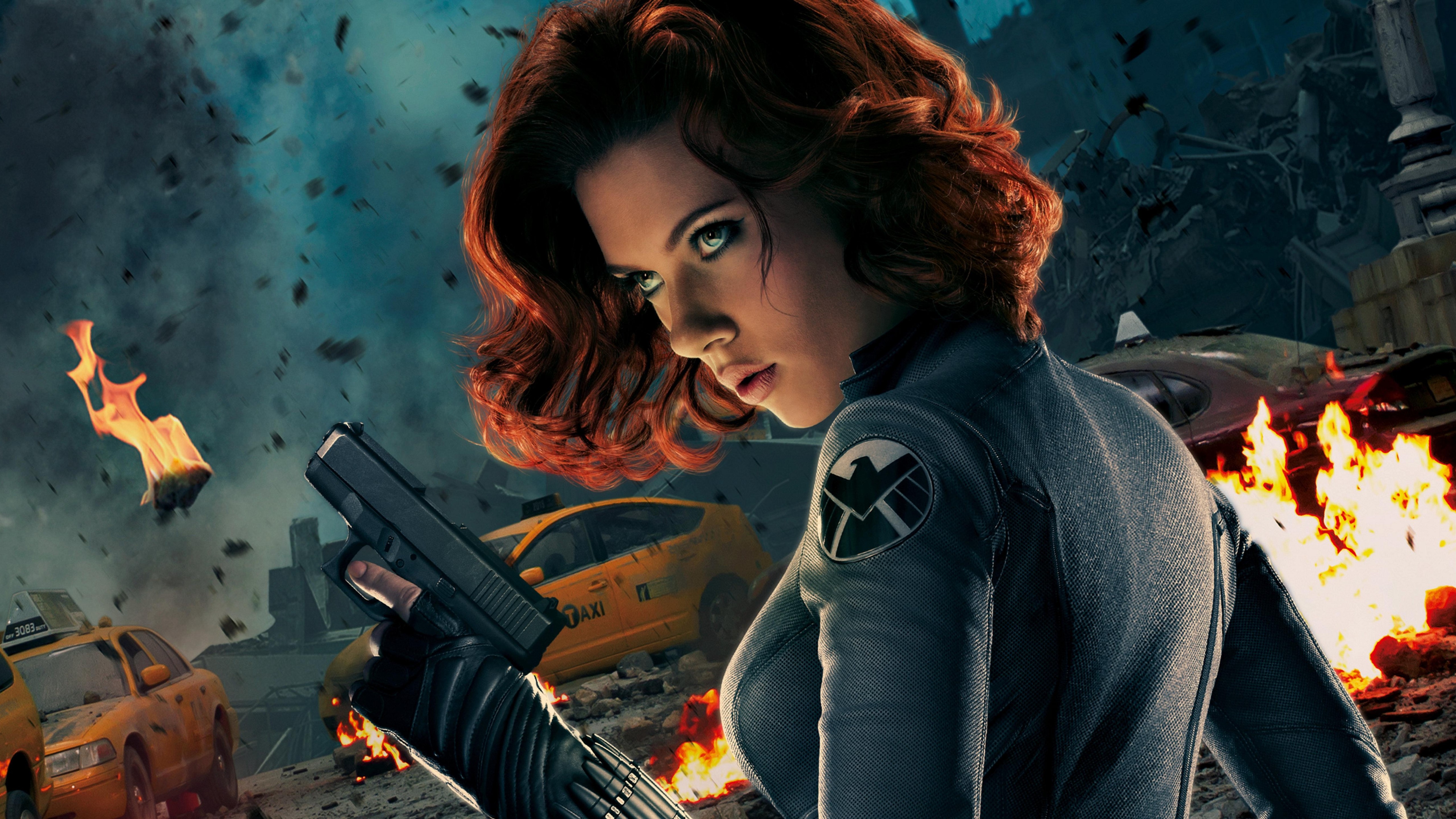 Wallpaper BLACK WIDOW, Scarlett Johansson, Captain America 3: civil war