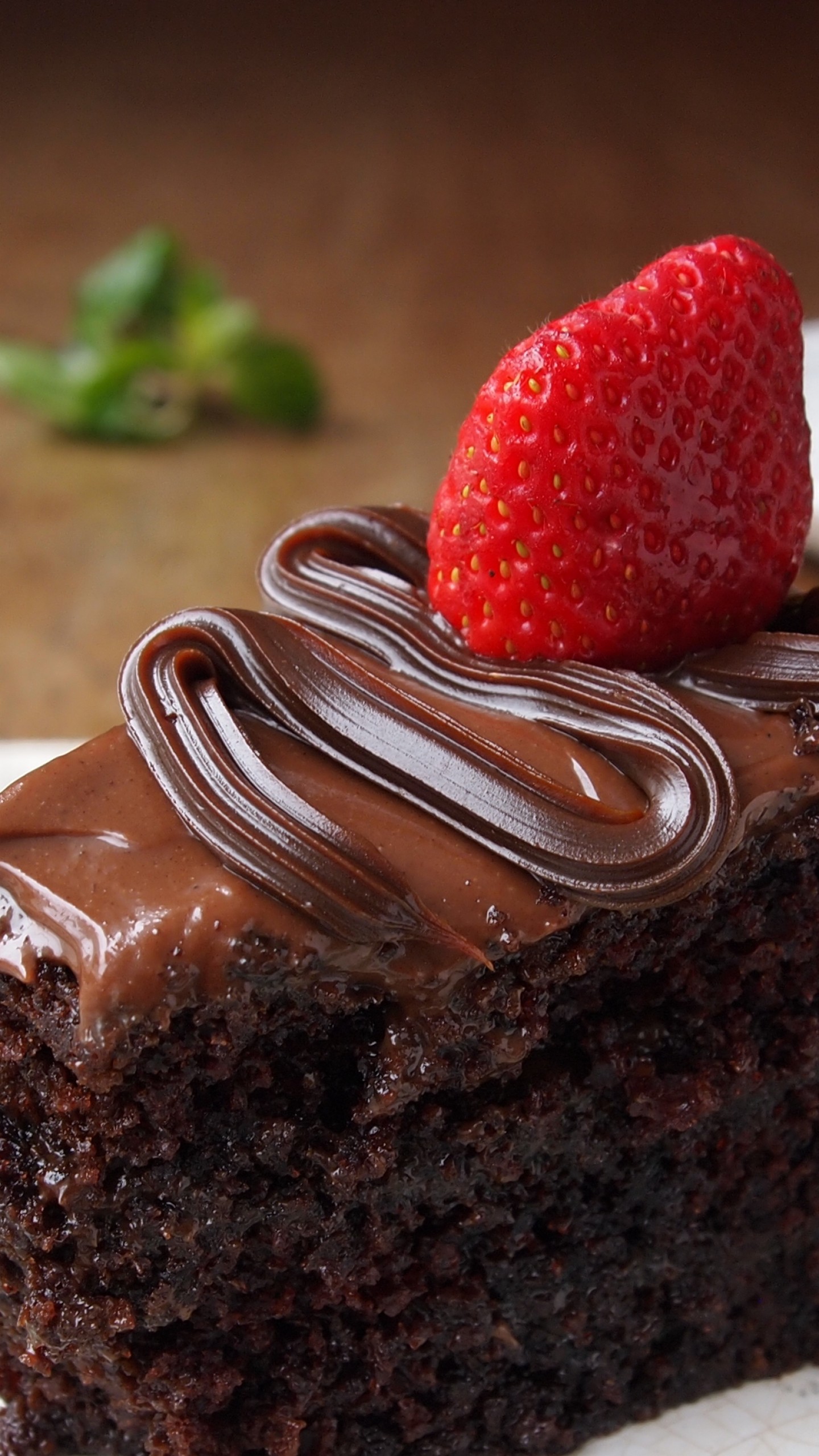 Wallpaper Cake, chocolate, strawberry, Food #4995
