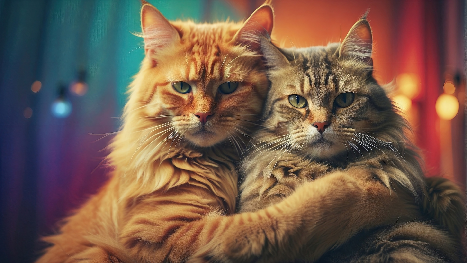 Cats Wallpaper 4K Playful Love