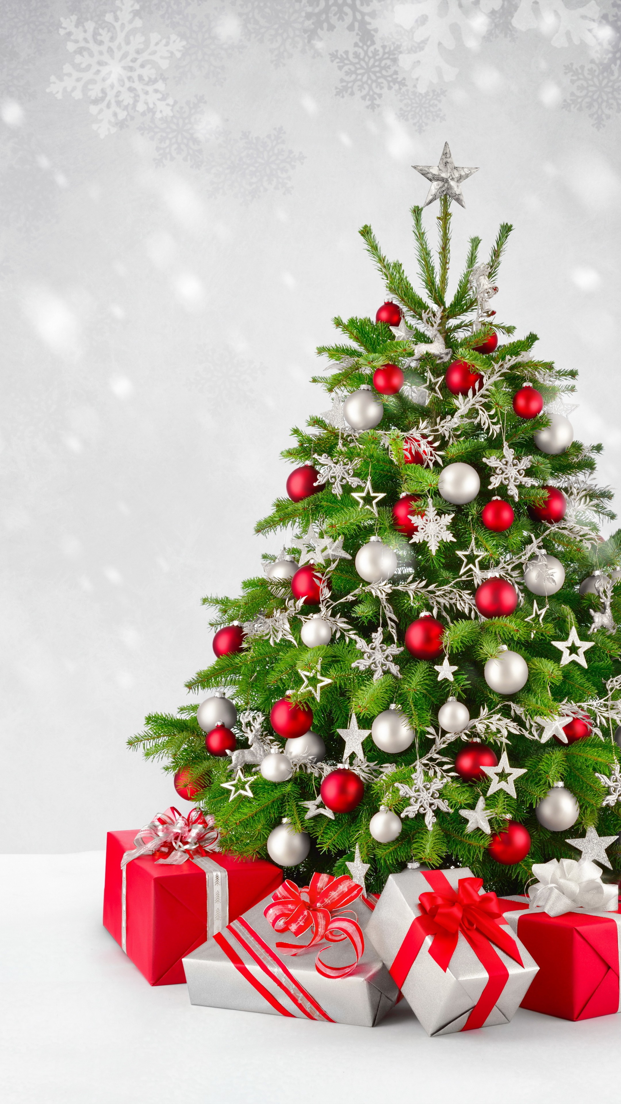 Wallpaper Christmas, New Year, gifts, fir-tree, snow, 5k, Holidays #16819