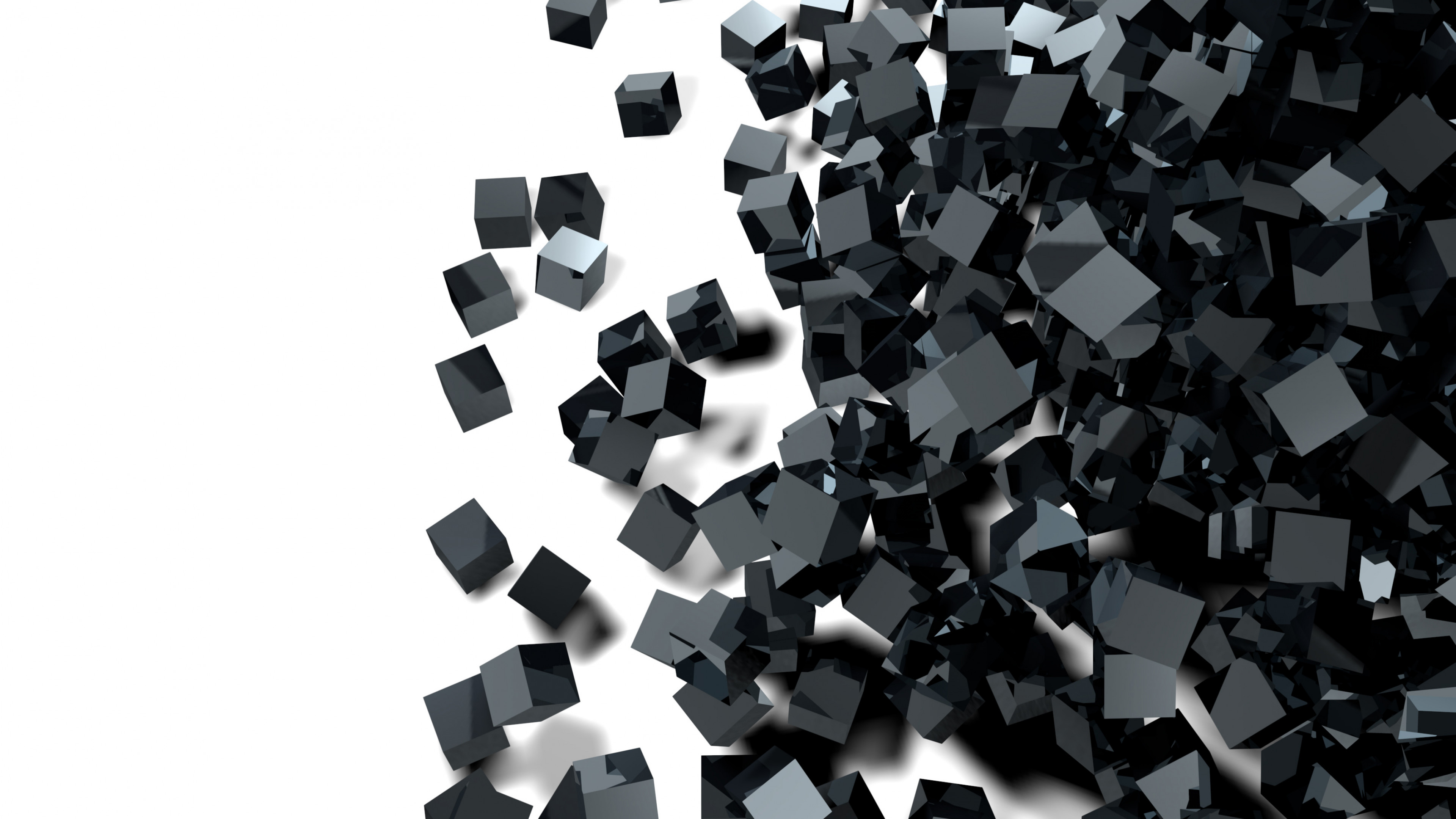 Wallpaper Cube Glass Black 3d 4k Abstract 18927 Page 5