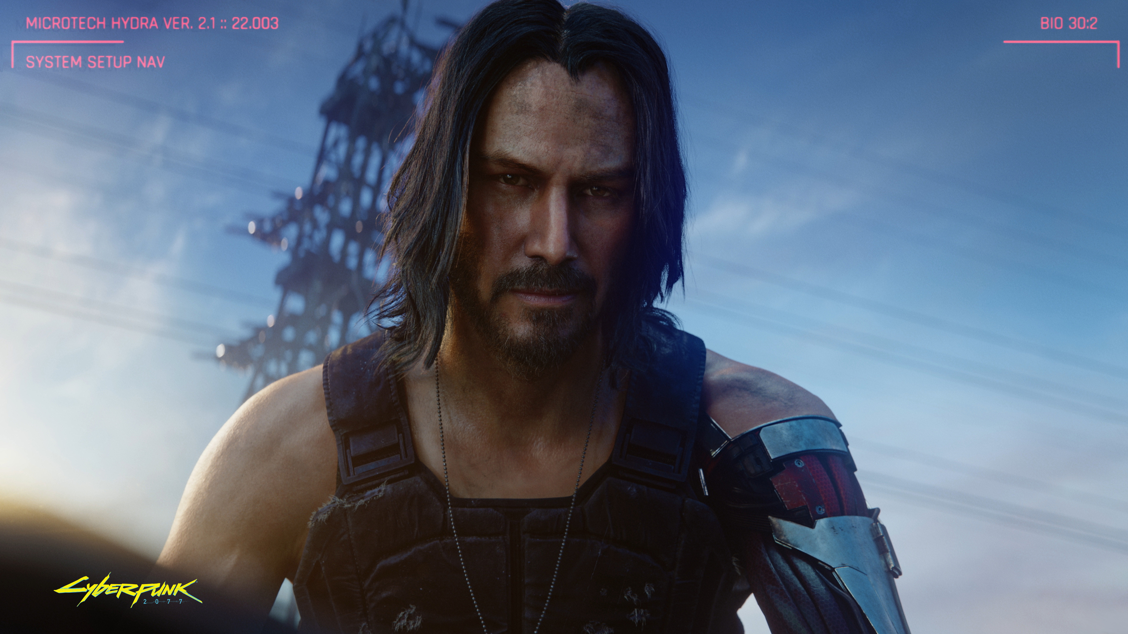 Wallpaper Cyberpunk 2077, Keanu Reeves, E3 2019, screenshot, 4K, Games #216923840 x 2160